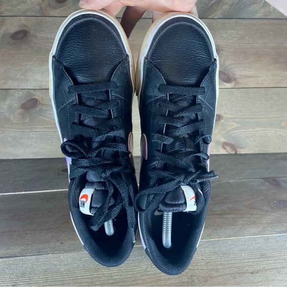 nike court legacy mens size 10 shoes black athletic comfort sneakers - Picture 6 of 8